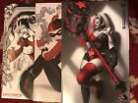 DC COMICS /HARLEY QUINN / BLACK+WHITE+REDDER   ##!3, 4 & 5 CARDSTOCK /