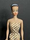 Vintage 1962 FASHION QUEEN BARBIE blue headband & Swimsuit & Wigs