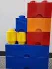 Lot of 9 Lego Stackable Storage Containers Bricks 4004-19