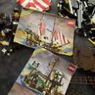 Vintage Lego Pirate Ship 6285 & 6270 Instruction Manuals & Some Lego