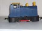 O Gauge Novo Big Big Train. Shunter Loco. Blue/Yellow. Untested