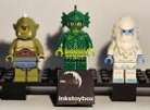 Authentic LEGO Swamp Creature - Yeti And One Eyed Ogre Minifigure Lot 